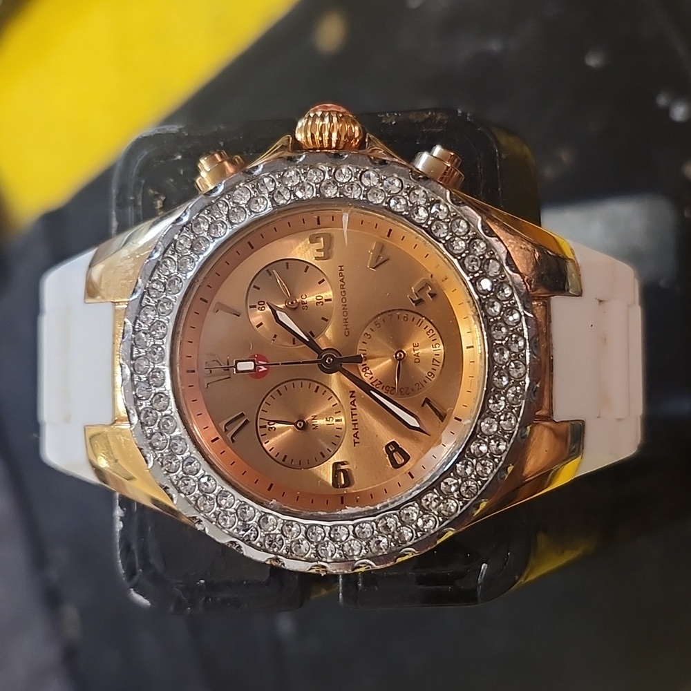 COPY - Rose Gold Michele tahitian Chrono